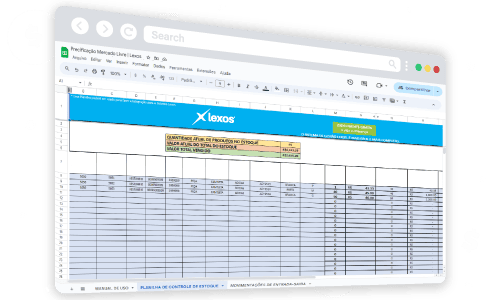 Planilha de Controle de Estoque Lexos (Espelhada)